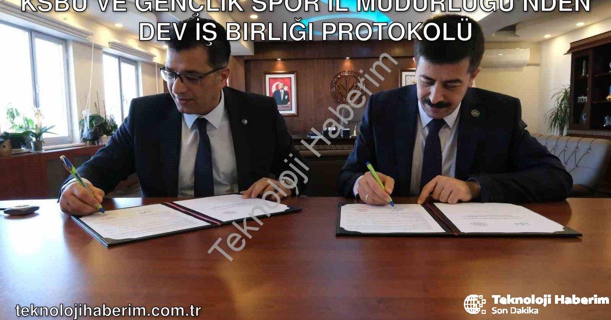 "KSBÜ ve Gençlik Spor İl Müdürlüğü’nden Dev İş Birliği Protokolü" başlıklı haber için fotorealistik,