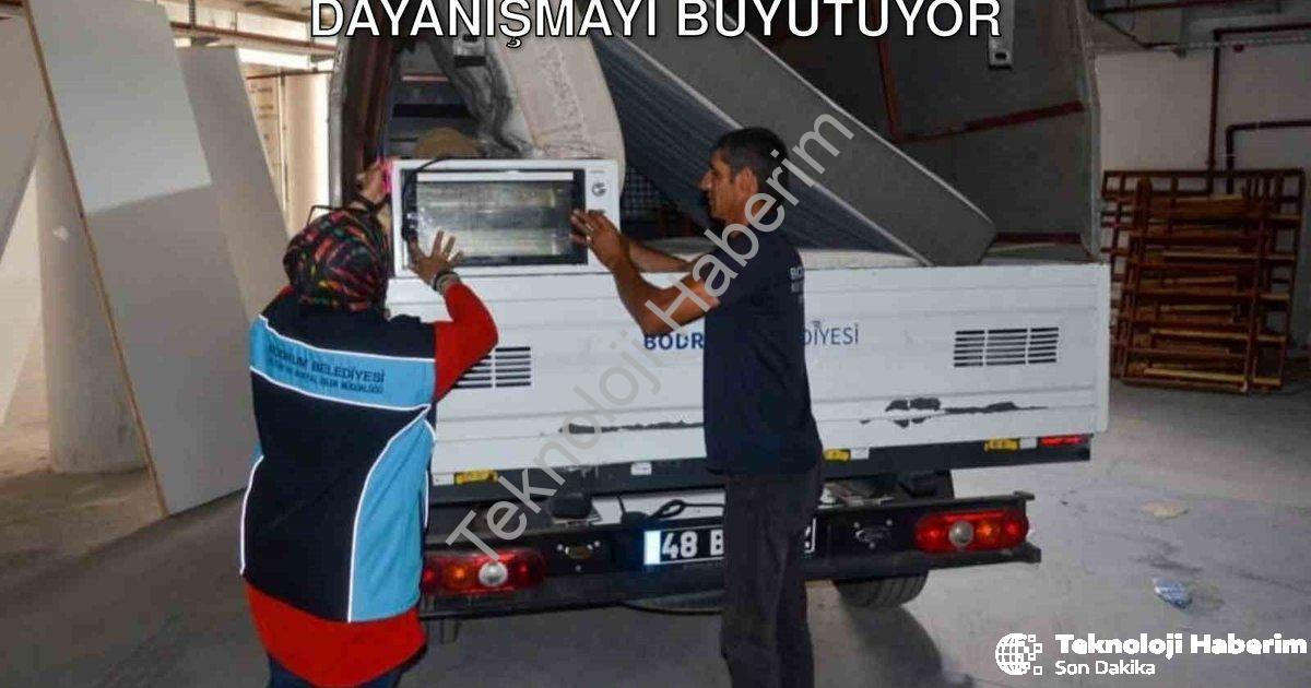 "Bodrum Belediyesi Atma Paylaş Projesi ile Dayanışmayı Büyütüyor" başlıklı haber için fotorealistik,