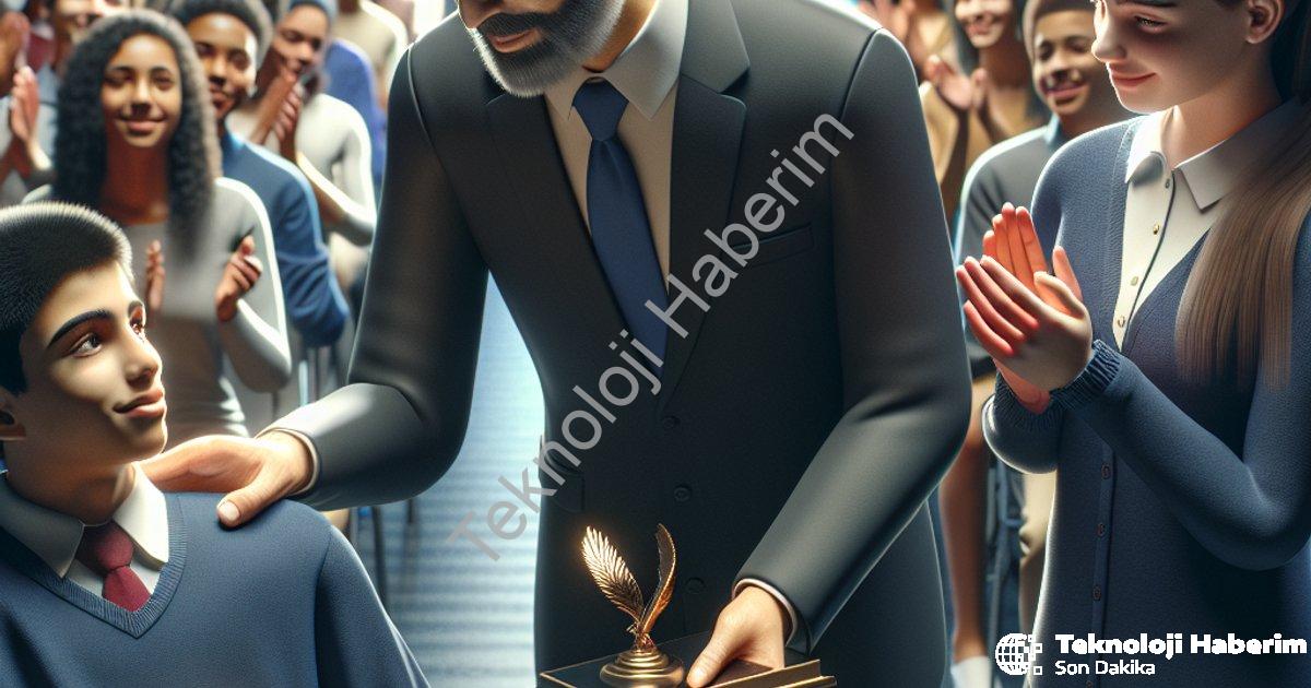 "Hisarcık Kaymakamı Erkan Atam'dan Özel Öğrencilere Anlamlı Jest" başlıklı haber için fotorealistik,