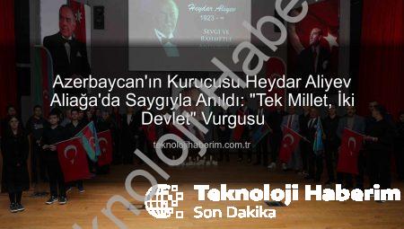 Azerbaycan’ın Kurucusu Heydar Aliyev Aliağa’da Saygıyla Anıldı: “Tek Millet, İki Devlet” Vurgusu