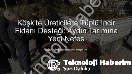 Köşk’te Üreticilere Tüplü İncir Fidanı Desteği: Aydın Tarımına Yeni Nefes