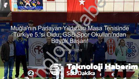 Muğla’dan Masa Tenisinde Büyük Başarı: Genç Yıldızlar Türkiye Şampiyonasında İlk 5’e Girdi!