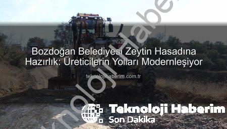 Bozdoğan Belediyesi Zeytin Hasadına Hazırlık: Üreticilerin Yolları Modernleşiyor