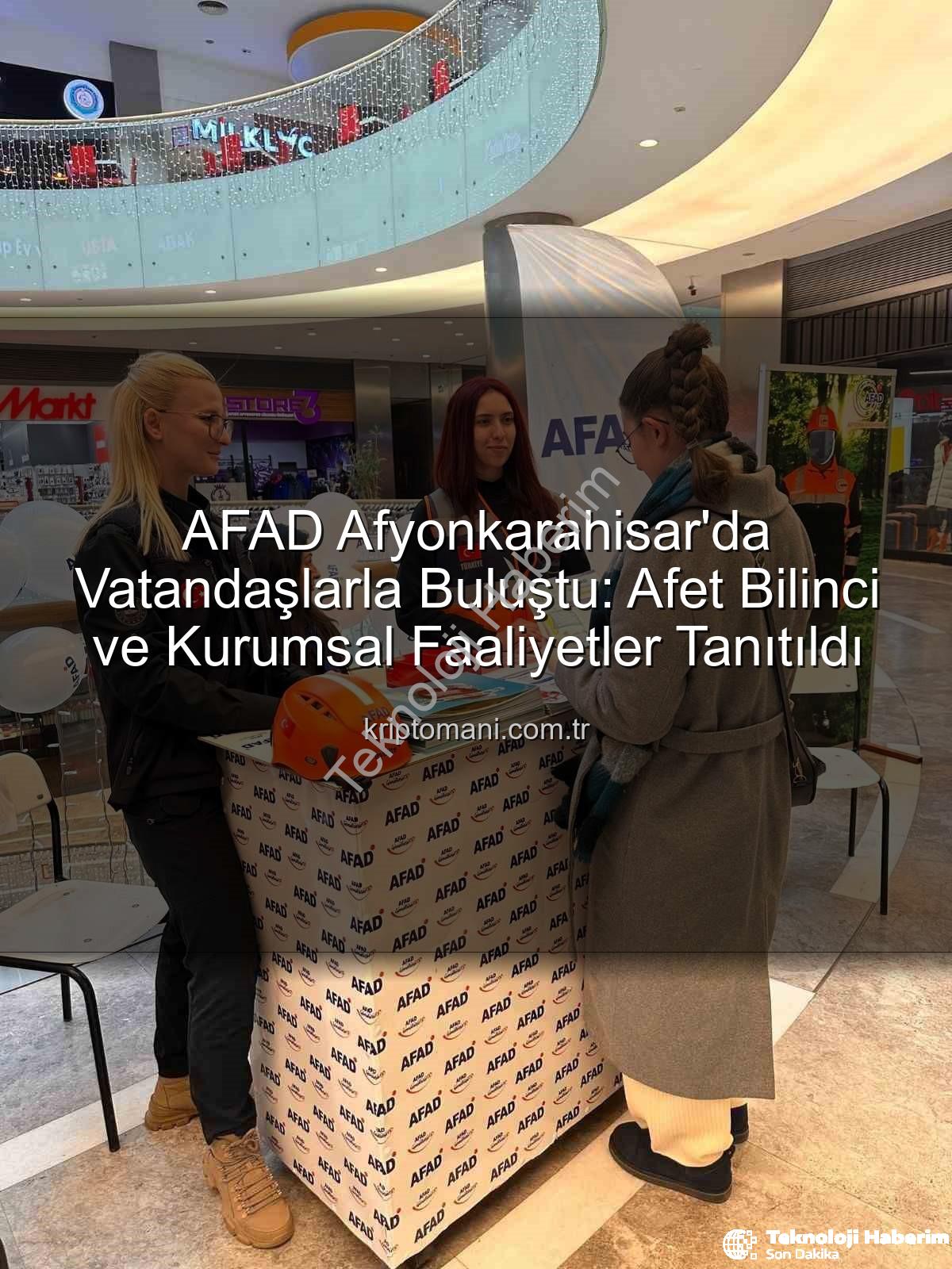 AFAD Afyonkarahisar - Afyonkarahisar AFAD Sahada: Afet Bilinci ve Kurumsal Tanıtım Vurgusu